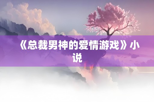 《总裁男神的爱情游戏》小说