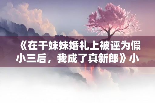 《在干妹妹婚礼上被诬为假小三后，我成了真新郎》小说