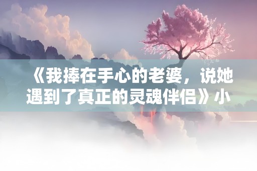 《我捧在手心的老婆，说她遇到了真正的灵魂伴侣》小说