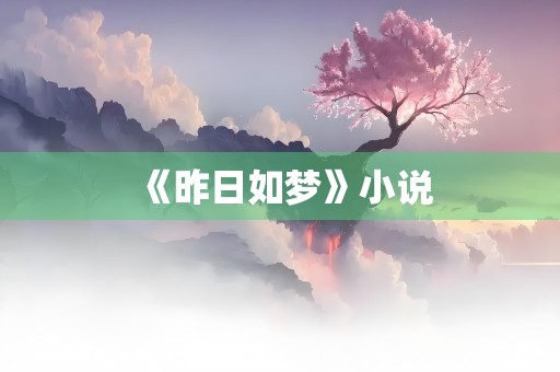 《昨日如梦》小说