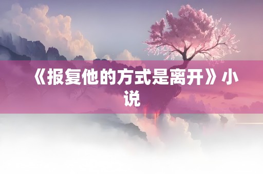 《报复他的方式是离开》小说