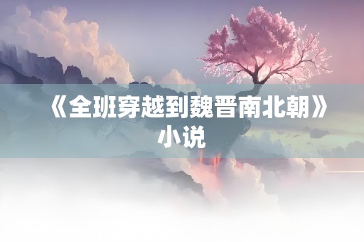 《全班穿越到魏晋南北朝》小说