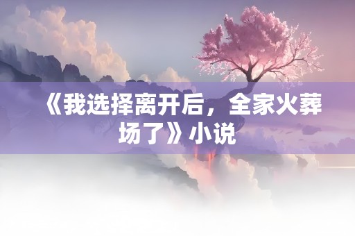 《我选择离开后，全家火葬场了》小说