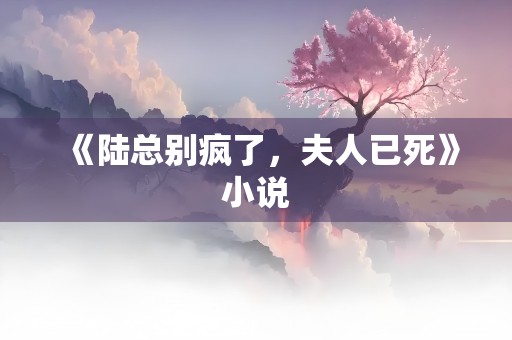 《陆总别疯了，夫人已死》小说