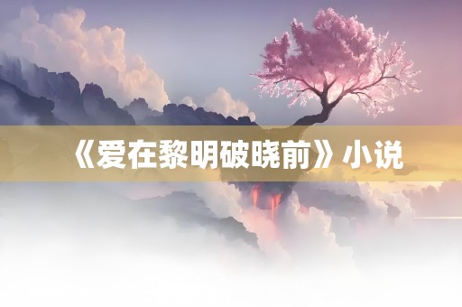 《爱在黎明破晓前》小说