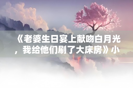 《老婆生日宴上献吻白月光，我给他们刷了大床房》小说