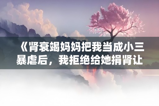 《肾衰竭妈妈把我当成小三暴虐后，我拒绝给她捐肾让她等死》小说