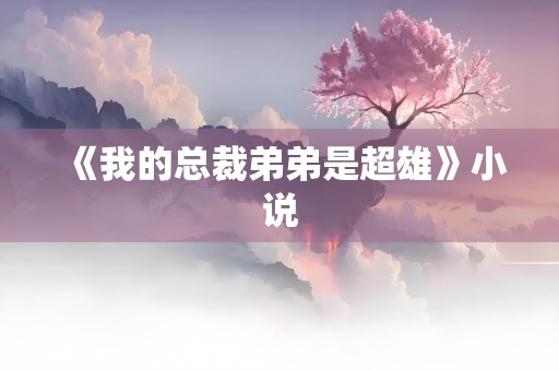 《我的总裁弟弟是超雄》小说