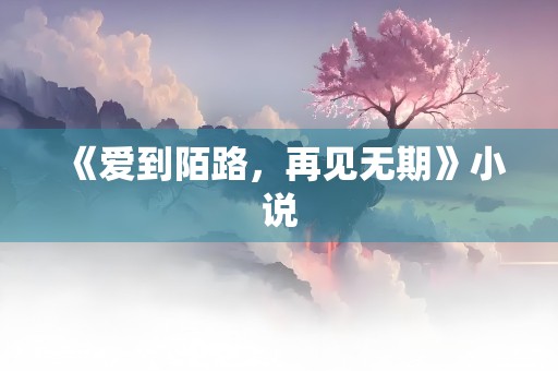 《爱到陌路，再见无期》小说