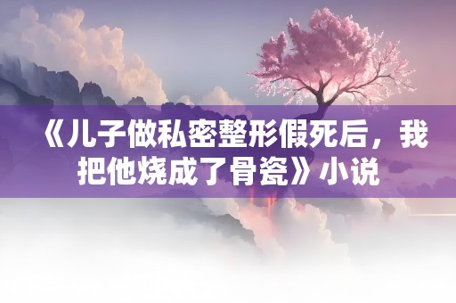 《儿子做私密整形假死后，我把他烧成了骨瓷》小说