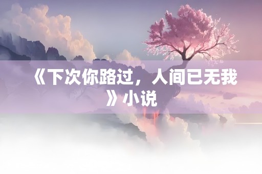 《下次你路过，人间已无我》小说