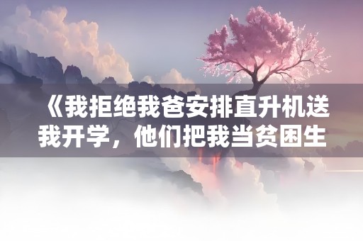 《我拒绝我爸安排直升机送我开学，他们把我当贫困生了》小说