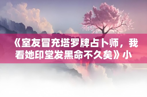 《室友冒充塔罗牌占卜师，我看她印堂发黑命不久矣》小说