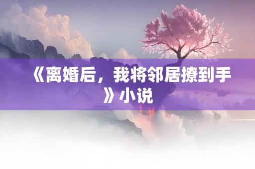 《离婚后，我将邻居撩到手》小说