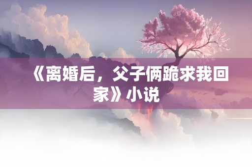 《离婚后，父子俩跪求我回家》小说