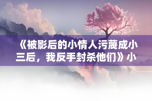 《被影后的小情人污蔑成小三后，我反手封杀他们》小说