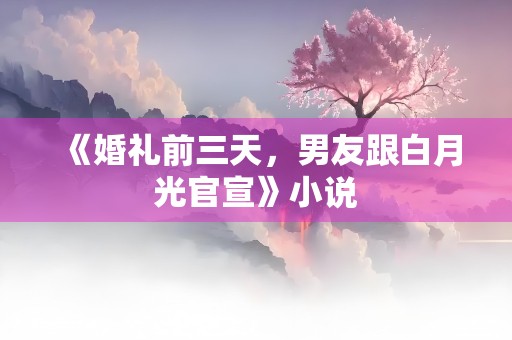 《婚礼前三天，男友跟白月光官宣》小说