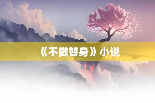 《不做替身》小说