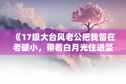 《17级大台风老公把我留在老破小，带着白月光住进坚固的大别墅》小说