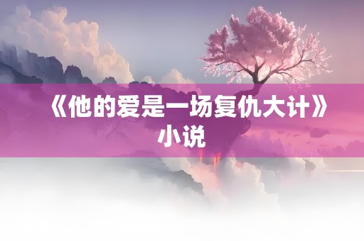 《他的爱是一场复仇大计》小说