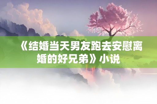 《结婚当天男友跑去安慰离婚的好兄弟》小说