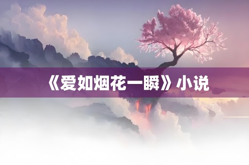 《爱如烟花一瞬》小说