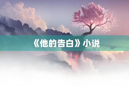 《他的告白》小说