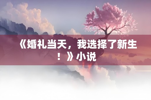 《婚礼当天，我选择了新生！》小说