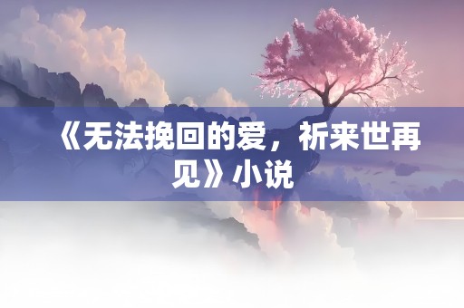 《无法挽回的爱，祈来世再见》小说