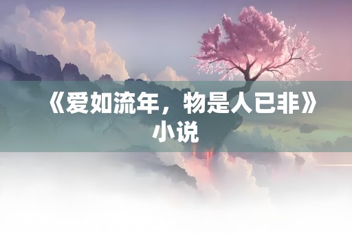 《爱如流年，物是人已非》小说