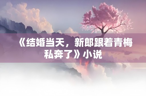 《结婚当天，新郎跟着青梅私奔了》小说