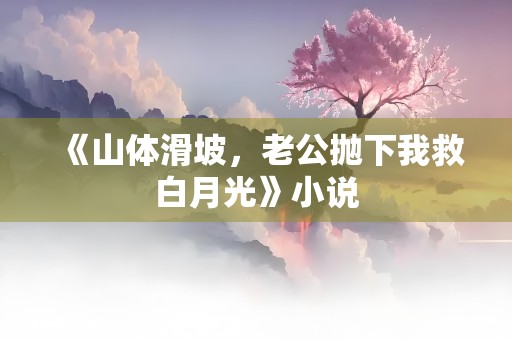 《山体滑坡，老公抛下我救白月光》小说