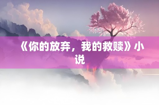 《你的放弃，我的救赎》小说