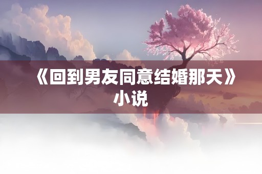 《回到男友同意结婚那天》小说