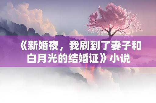 《新婚夜，我刷到了妻子和白月光的结婚证》小说