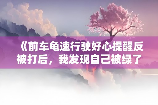 《前车龟速行驶好心提醒反被打后，我发现自己被绿了》小说