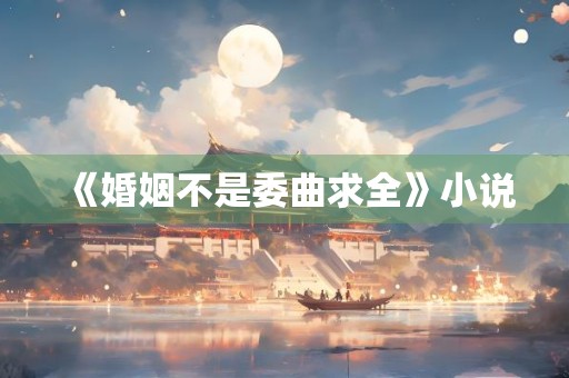 《婚姻不是委曲求全》小说