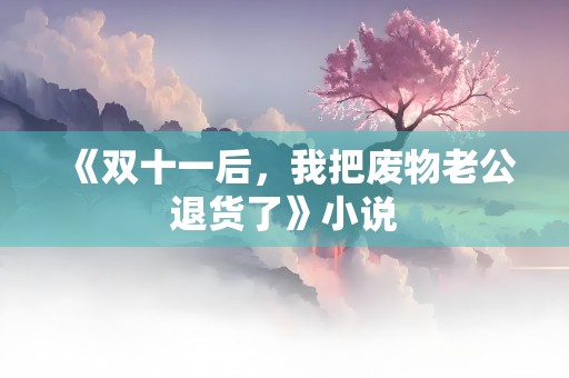 《双十一后，我把废物老公退货了》小说