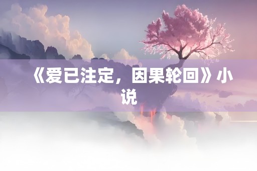 《爱已注定，因果轮回》小说