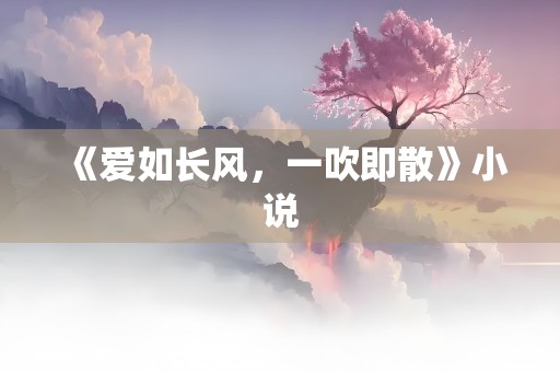 《爱如长风，一吹即散》小说