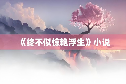 《终不似惊艳浮生》小说