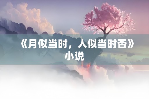 《月似当时，人似当时否》小说