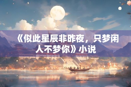 《似此星辰非昨夜，只梦闲人不梦你》小说