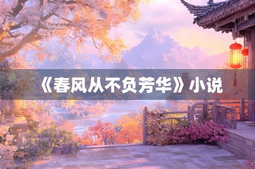 《春风从不负芳华》小说