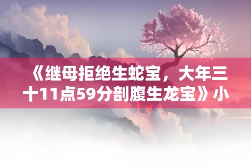 《继母拒绝生蛇宝，大年三十11点59分剖腹生龙宝》小说