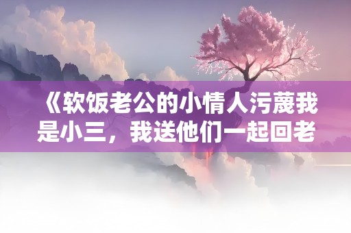 《软饭老公的小情人污蔑我是小三，我送他们一起回老家》小说