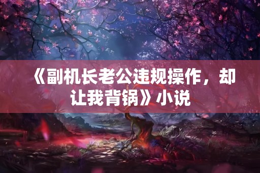 《副机长老公违规操作，却让我背锅》小说