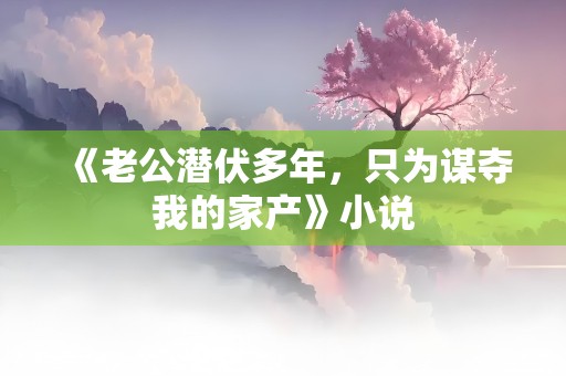 《老公潜伏多年，只为谋夺我的家产》小说