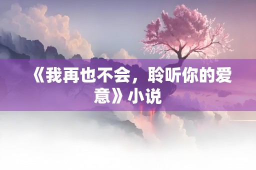 《我再也不会，聆听你的爱意》小说