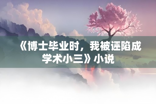 《博士毕业时，我被诬陷成学术小三》小说